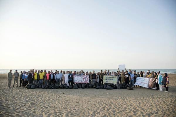 ساحل خزر با حضور مردم پاک شد