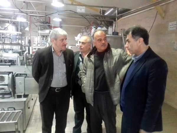 بازدید رئیس سازمان جهاد کشاورزی گیلان از شرکت صنعتی ۳۶۰۰ تنی لبنیات لاهیجان

