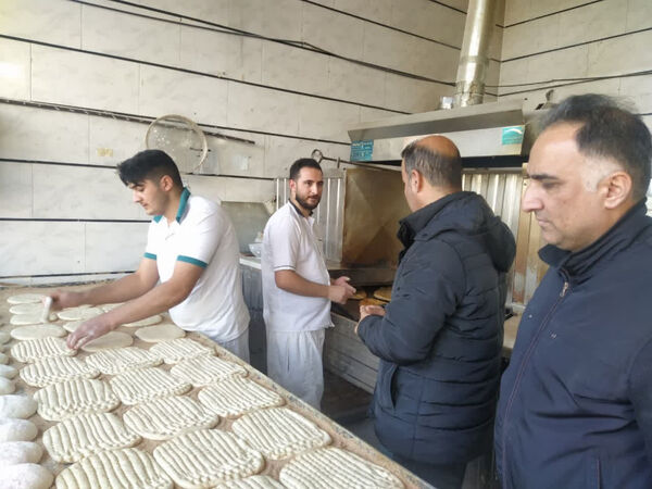بازدید نظارتی از نانوایی‌ها و فروشگاه‌های مواد غذایی شهرستان آوج