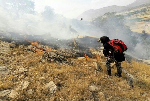 اجرای عملیات احداث آتش بُر به طول10 کیلومتر/ برقراری کشیک شبانه روزی اطفای حریق در شهرستان شاهرود