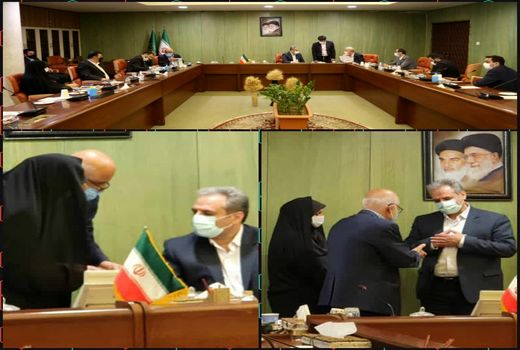 نشست مشترک وزیر جهاد کشاورزی با نماینده مردم تاکستان و رییس جهاد کشاورزی استان قزوین 