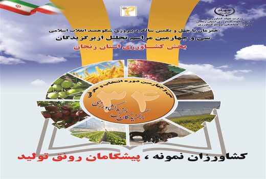 46  کشاورز برتر استان زنجان معرفی و تقدیر می‌شوند