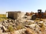 2 بنای غیرمجازدراراضی کشاورزی سیستان قلع وقمع شد
