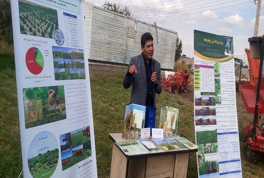 اجرای آیین روز مزرعه و انتقال یافته‌های پژوهشی با موضوع توسعه کشت