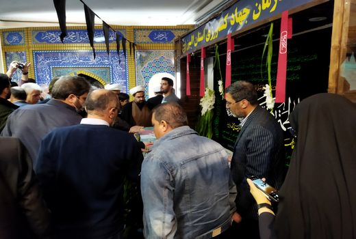 وداع کارکنان سازمان جهاد کشاورزی استان البرز با شهید گمنام هشت سال دفاع مقدس