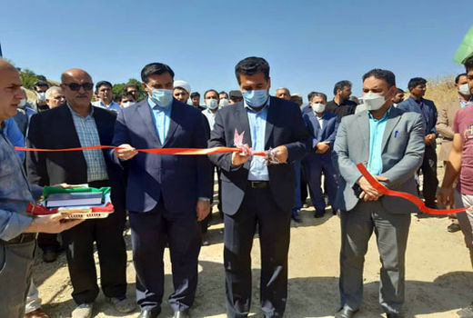 افتتاح پروژه ‌ی تثبیت بستر رودخانه ‌قاسم بولاغی در روستای اتی‌ کندی شهرستان کلیبـر