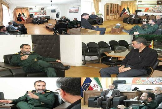 دیدار فرمانده سپاه نینوا با رییس سازمان جهادکشاورزی استان گلستان 