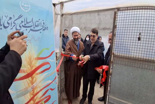افتتاح واحد گلخانه‌ای کوچک‌مقیاس در شهرستان هریس همزمان با دهه مبارک فجر