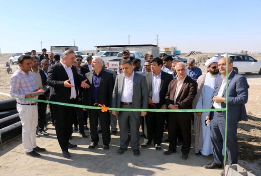 بهره برداری از اراضی میگو در شهرستان میناب