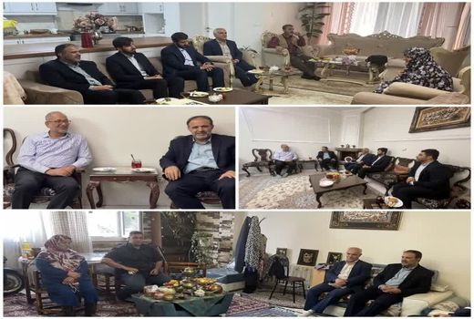 دیدار با خانواده معظم جانباز و شهدای سنگرساز بی سنگر استان تهران 