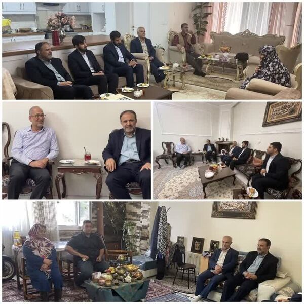دیدار با خانواده معظم جانباز و شهدای سنگرساز بی سنگر استان تهران 