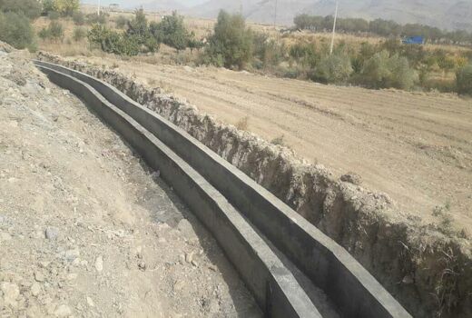 پایان عملیات اجرایی کانال آبرسانی به اراضی کشاورزی سهل آباد شهرستان لردگان 