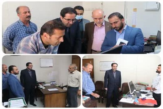 بازدید رییس سازمان جهاد کشاورزی استان قزوین از اداره منابع طبیعی و آبخیزداری شهرستان 