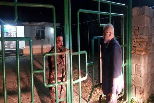 بازدید شبانه عباسعلی نوبخت از ایست و بازرسی حوزه استحفاظی اداره کل منابع طبیعی مازندران (ساری)