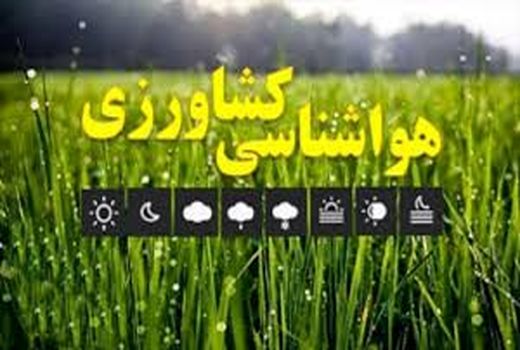 هشدار جوی هواشناسی برای حفاظت از کشاورزی و دامپروری خراسان جنوبی