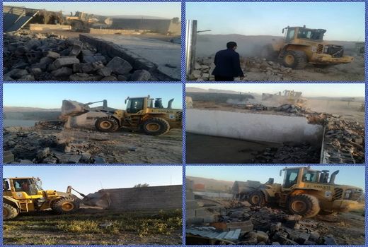 قلع و قمع ساخت و ساز های غیر مجاز در فسا