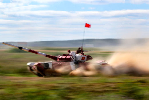 مسابقه تانک‌ها در روسیه 