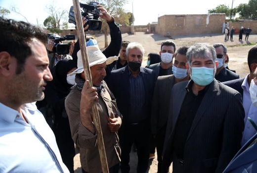 بازدید وزیر جهاد کشاورزی از قشلاقات عشایری شهرستان زرنده در استان مرکزی