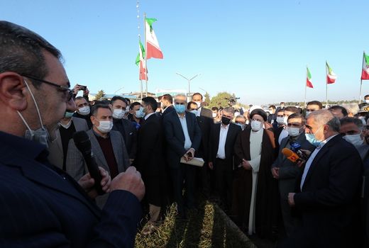 تاکید رئیس جمهور بر حمایت دولت از پیشرفت و آبادانی مجموعه کشت و صنعت مغان