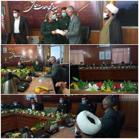 رییس سازمان جهاد کشاورزی استان دیداری صمیمانه با سردار حسینی فرمانده سپاه بیت المقدس استان کردستان