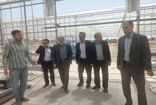 بازدید محمدحسین عطایی از روند احداث یک مجتمع صنایع غذایی و گلخانه در آبیک