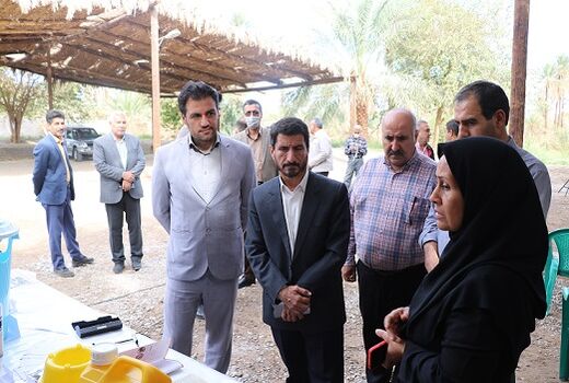 رزمایش راههای مقابله با سوسک سرخرطومی حنایی خرما در اندوهجرد شهداد برگزار شد
