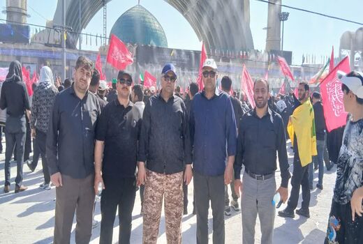 تجدید میثاق خانواده سازمان  جهاد کشاورزی قزوین با آرمان‌های شهیدان در آیین تشییع رهبر شهید انقلاب 