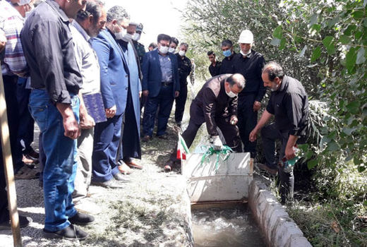 بهره‌برداری از کانال آبیاری عمومی بنو آرخی ترکمانچای  شهرستان میانه