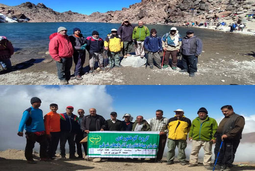 صعود گروه کوهنوردی سازمان جهادکشاورزی آذربایجان شرقی به قله سبلان