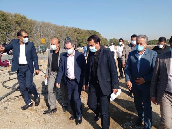 افتتاح طرح۱۵۰ هکتاری آبیاری نوین با حضور استاندار تهران در شهرستان شهریار