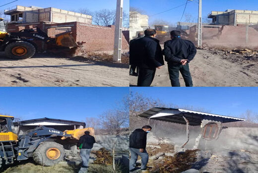  آزاد سازی یک هکتار از اراضی کشاورزی شهرستان مراغه