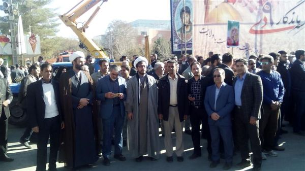 حضور پرشور کارکنان سازمان جهاد کشاورزی استان کرمان در مراسم تجمع به مناسبت یوم‌الله 9 دی ماه