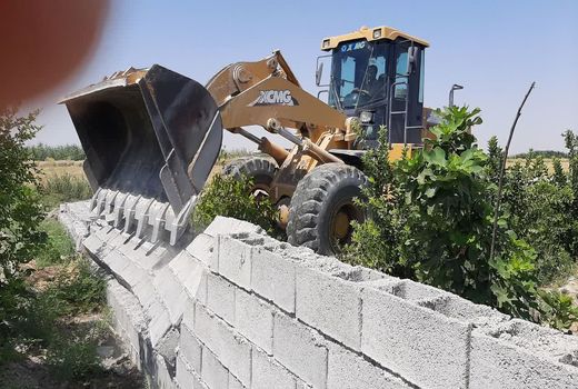 عملیات قلع و قمعِ تغییر کاربری‌های غیر مجاز در رامهرمز