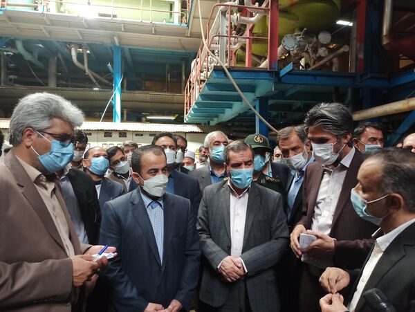 بازدید رئیس سازمان از کارخانه قند قهستان شهرستان درمیان