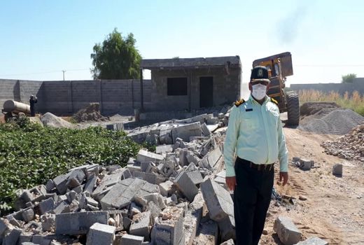 قلع و قمع ۲۸۷ مورد ساخت و ساز غیرمجاز و آزاد سازی حدود ۴۳ هکتار از اراضی کشاورزی خوزستان
