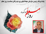 پیام تبریک رییس سازمان جهادکشاورزی هرمزگان بمناسبت روز معلم