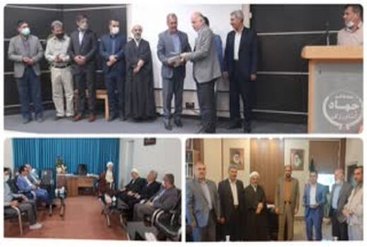 آیین تکریم و معارفه مدیریت جهاد کشاورزی شهرستان بویین زهرا برگزار شد