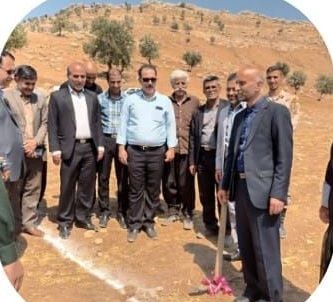کلنگ زنی ۳۰ هتکاری آبیاری تحت فشار در منطقه «کولوی»سپیدشت