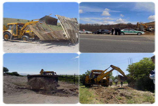  اجرای ٦ مورد قلع و قمع و اعاده به وضع سابق اراضی زراعی و باغی شهرستان ویژه مراغه