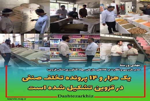 تشکیل یک هزار و۱۴ پرونده تخلف صنفی در قزوین 