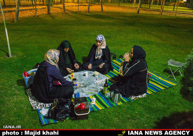 افطار در فضای سبزشهری