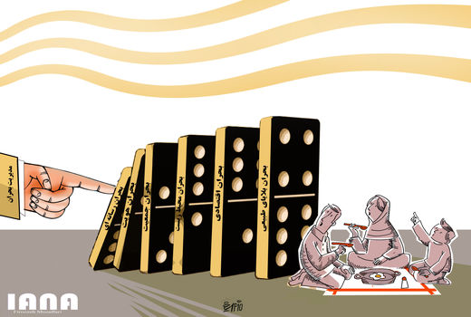 آوار بحران ها بر سفره قشر آسیب پذیر -کارتون فیروزه مظفری