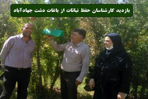 بازدید از باغات واقع در دشت جهادآباد شاهین شهر و میمه