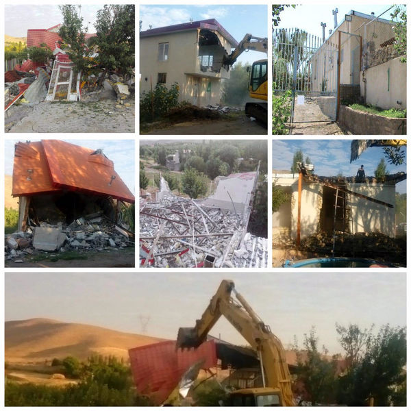 تغییر کاربری‌های غیر مجاز در استان زنجان تخریب شدند