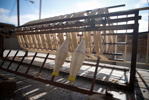 ابریشم‌کشی در روستای بسک
