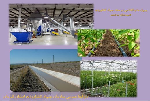 بهره برداری از چهار طرح کشاورزی شهرستان بردسیر در هفته جهاد کشاورزی 