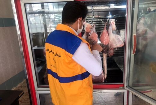 بازدید از مراکز عرضه فرآورده های خام دامی شهرستان مهران