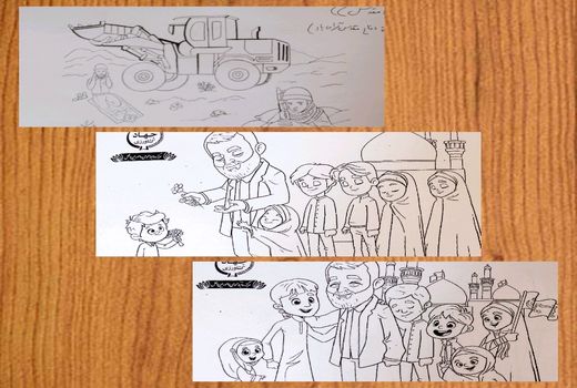 نفرات برتر مسابقات رنگ‌آمیزی « حاج قاسم قهرمان بچه‌ها» و « یاد خدا آرامش دلهای سنگرسازان بی‌سنگر» معرفی شدند