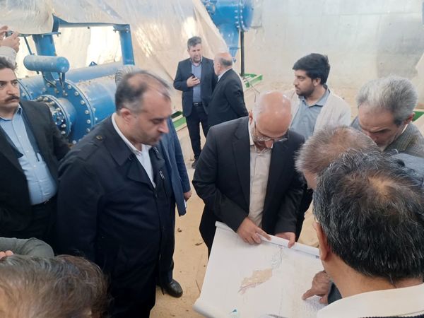 بازدید میدانی رییس سازمان جهاد کشاورزی آذربایجانغربی از شبکههای آبیاری ماکو، شوط و پلدشت