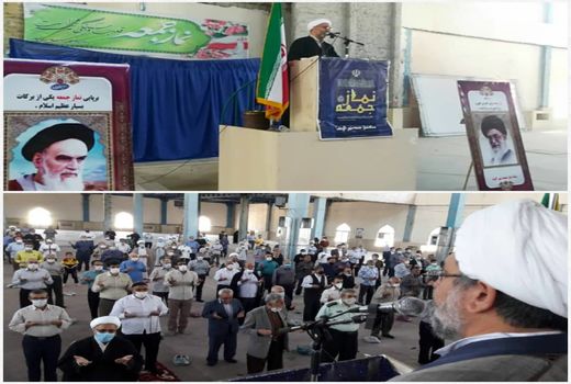 سخنرانی مسئول حوزه نمایندگی ولی فقیه سازمان جهاد کشاورزی استان قزوین در نماز جمعه الوند 